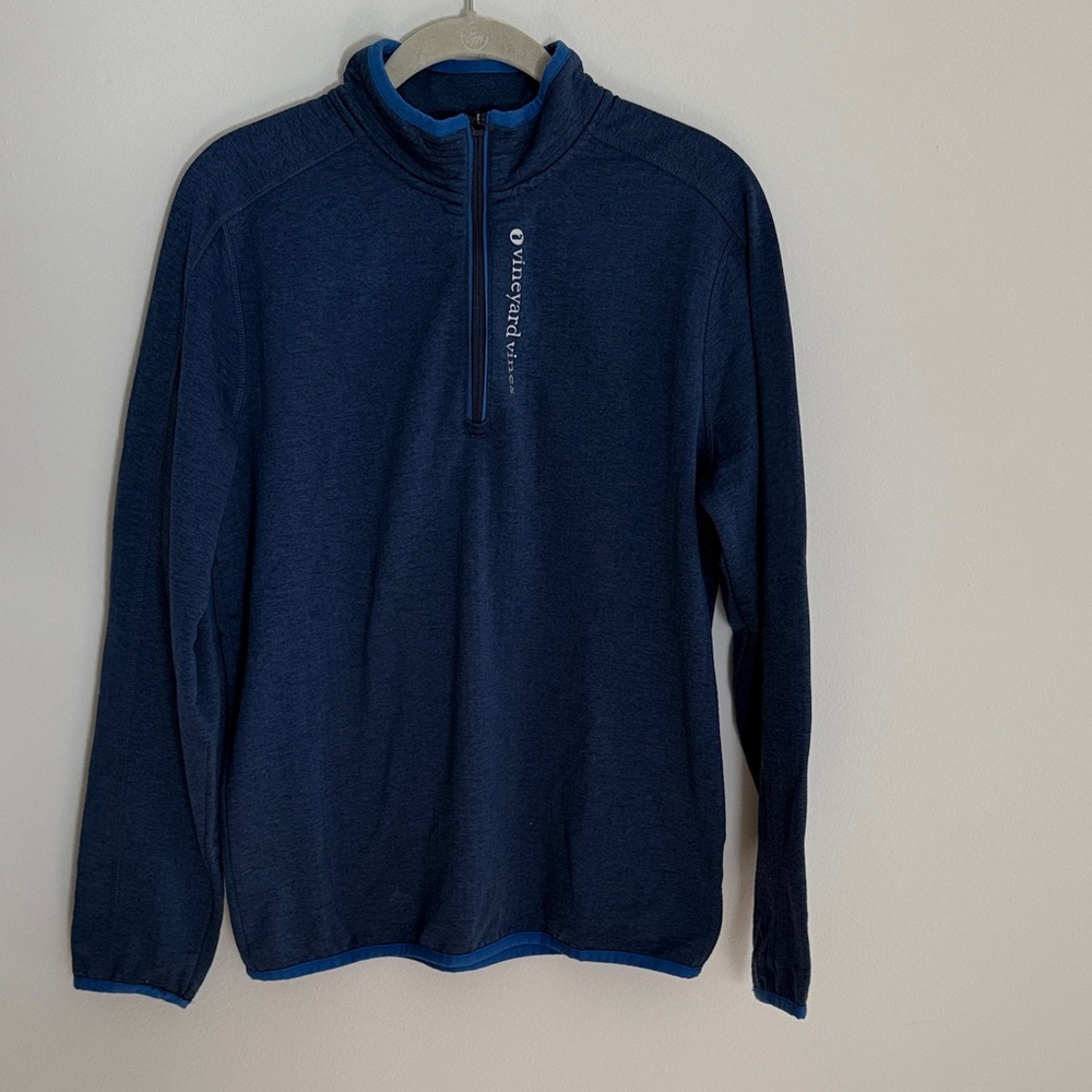 Boys Blue Quarter-Zip fleece sweater
